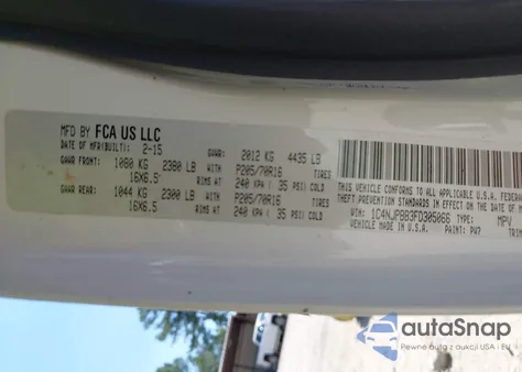 2015 Jeep Patriot Sport z USA, uszkodzony, nr VIN 1C4NJPBB3FD305066